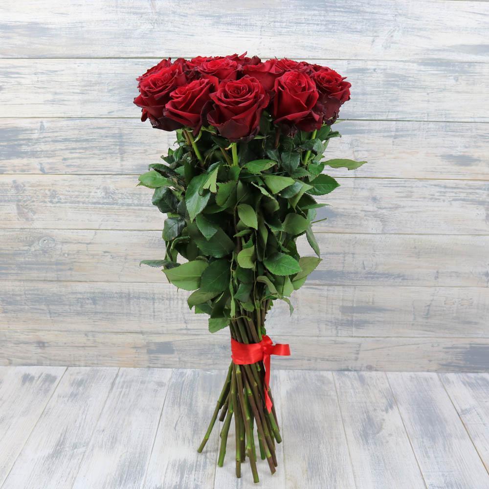 15 роз 100 см метровые розы 15 шт